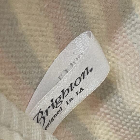 Brighton Love Hearts Canvas Tote Bag Sparkle and Shine Red White Blue Stripe - Picture 4 of 7